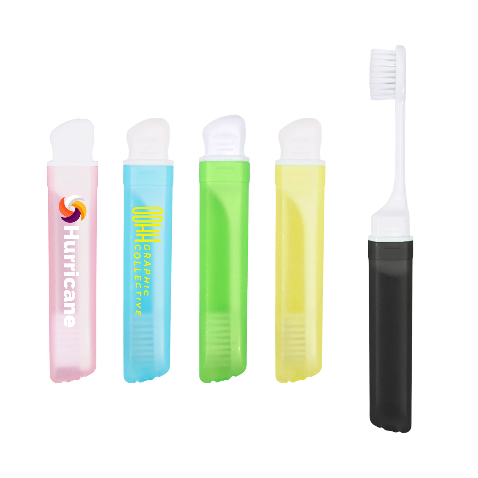 Transparent Foldable Handle Toothbrush