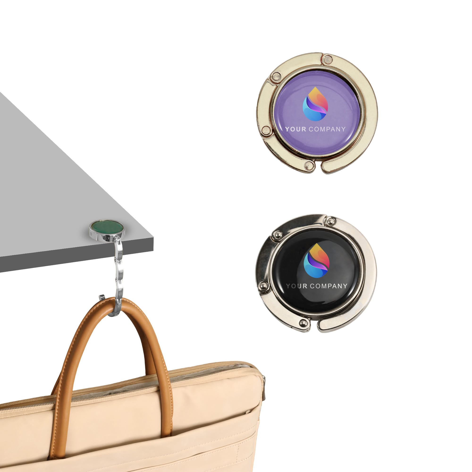 Round Foldable Desk Hook