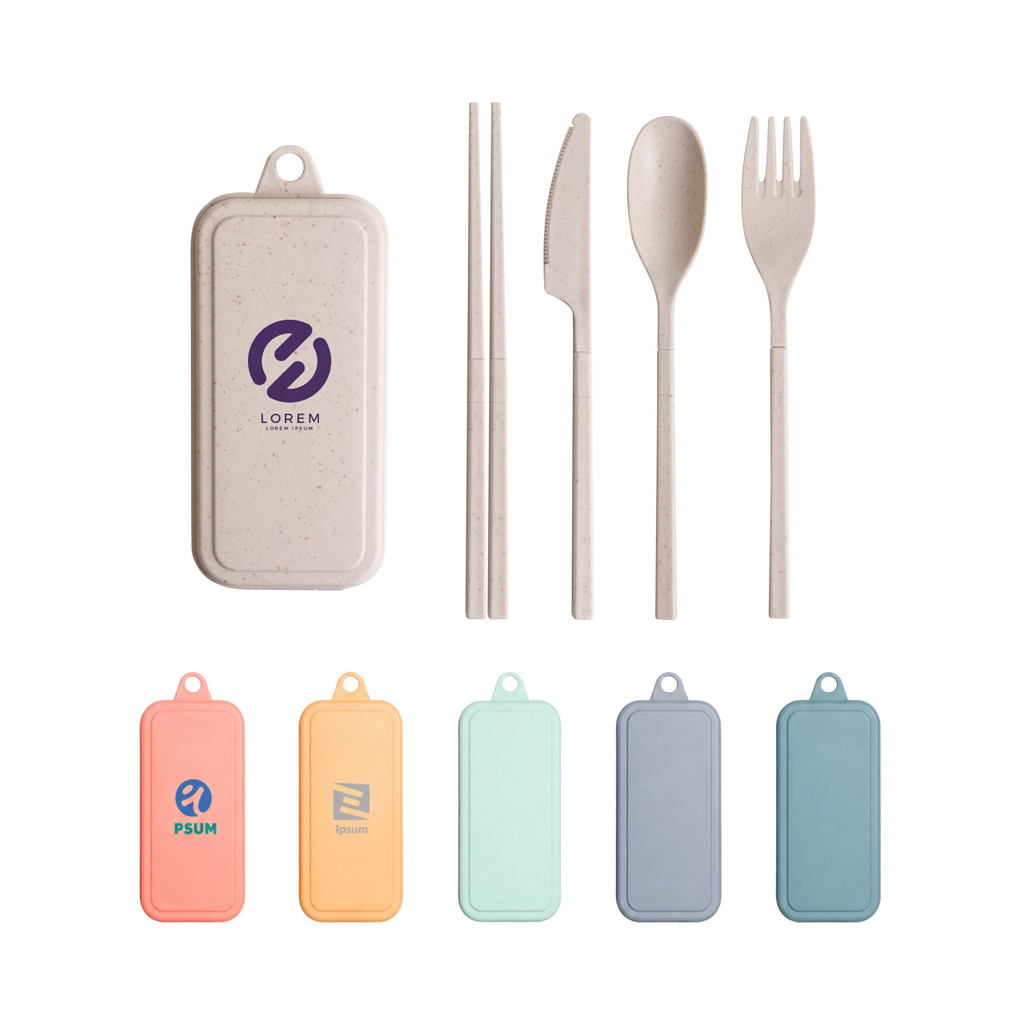 4 Pieces Travel Utensils Set