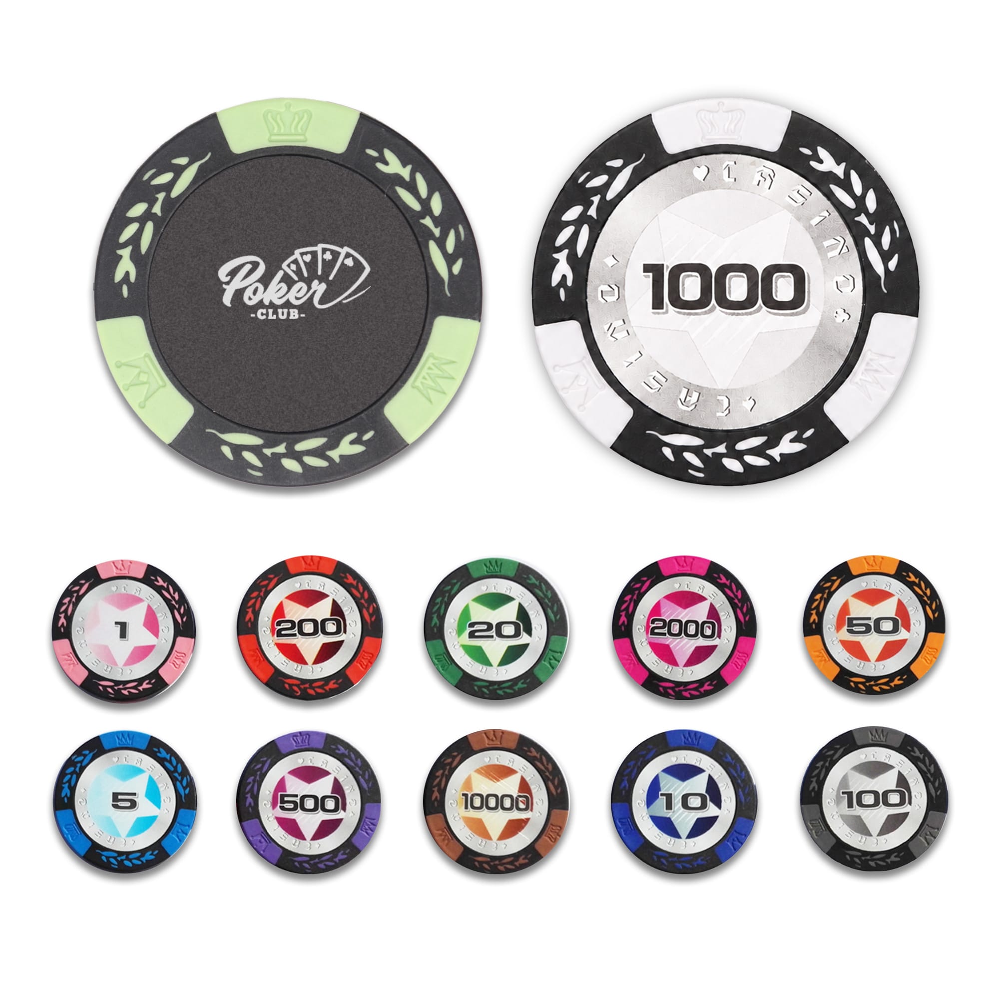 Wheat stalk Clay Poker Chips