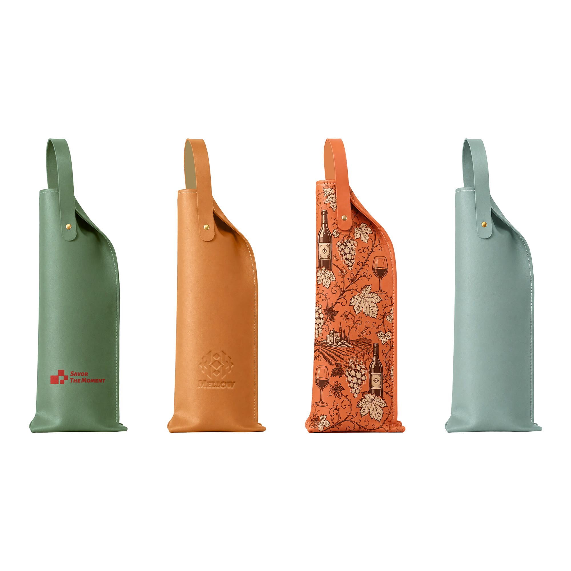 Elegant PU Leather Wine Bag